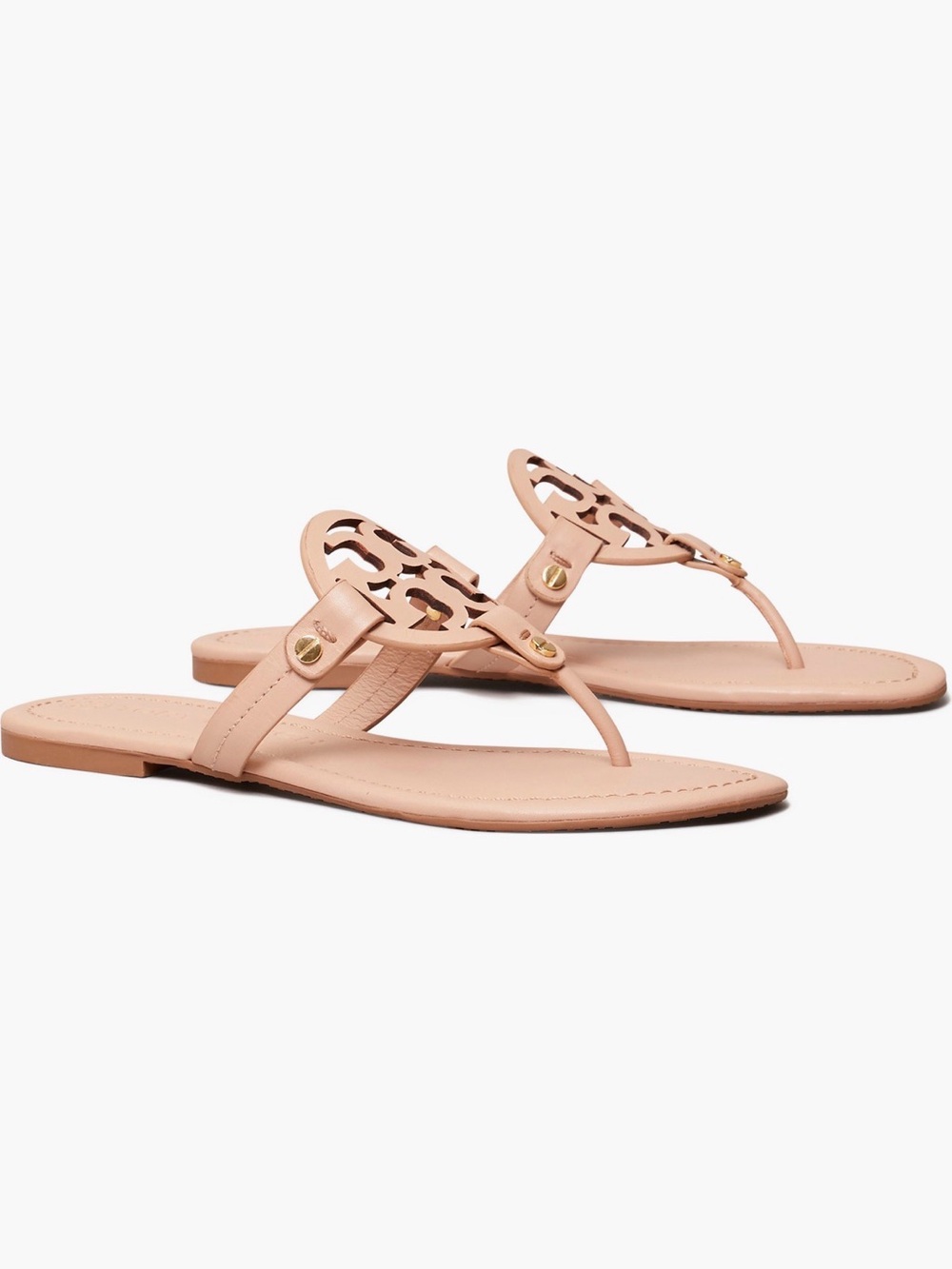 Tory Burch Miller Thong Sandal 9.5 Light Sand